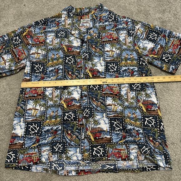 Ct Hawaii Fashions Mens XL Hawaiian Shirt 100% Cotton Surf Beach Paradise - Picture 3 of 5